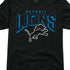 Detroit Lions Bold Logo Adult Short Sleeve Fan T-Shirt for Men and Women