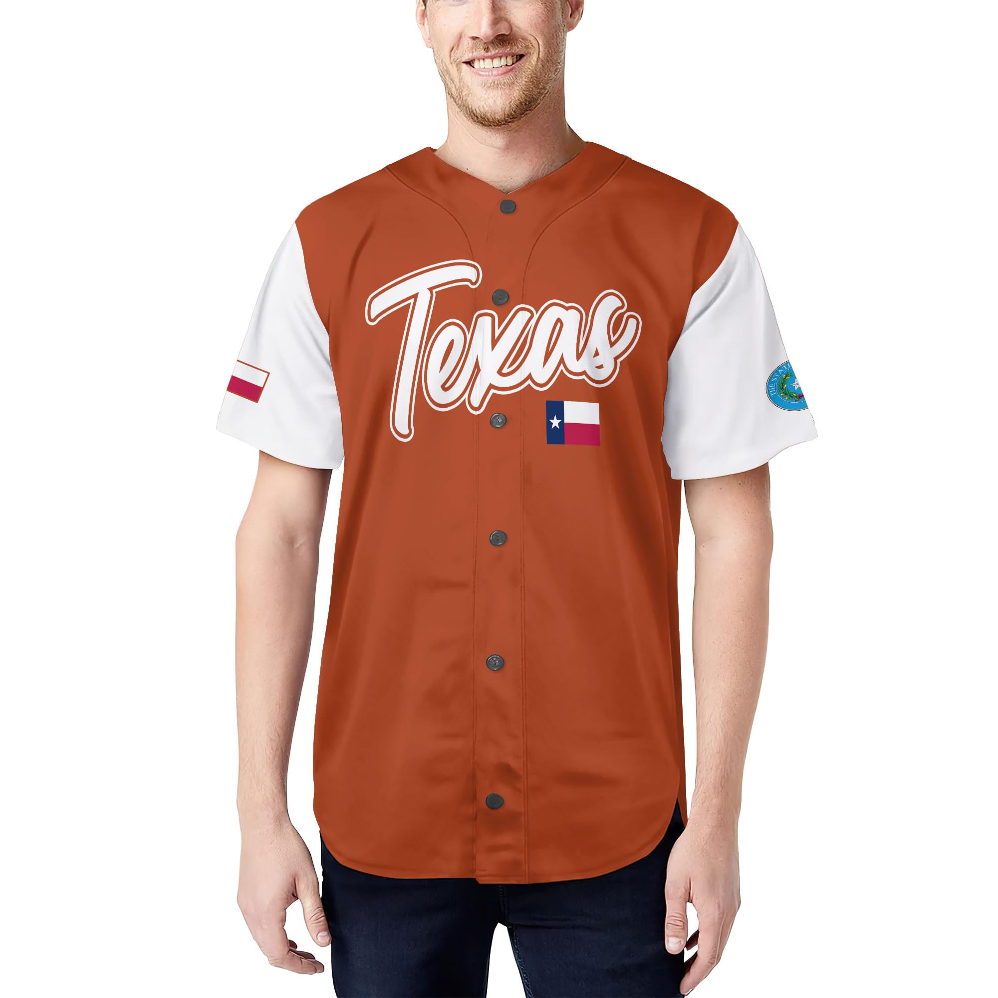 Texas Longhorns Personalized Baseball Jersey