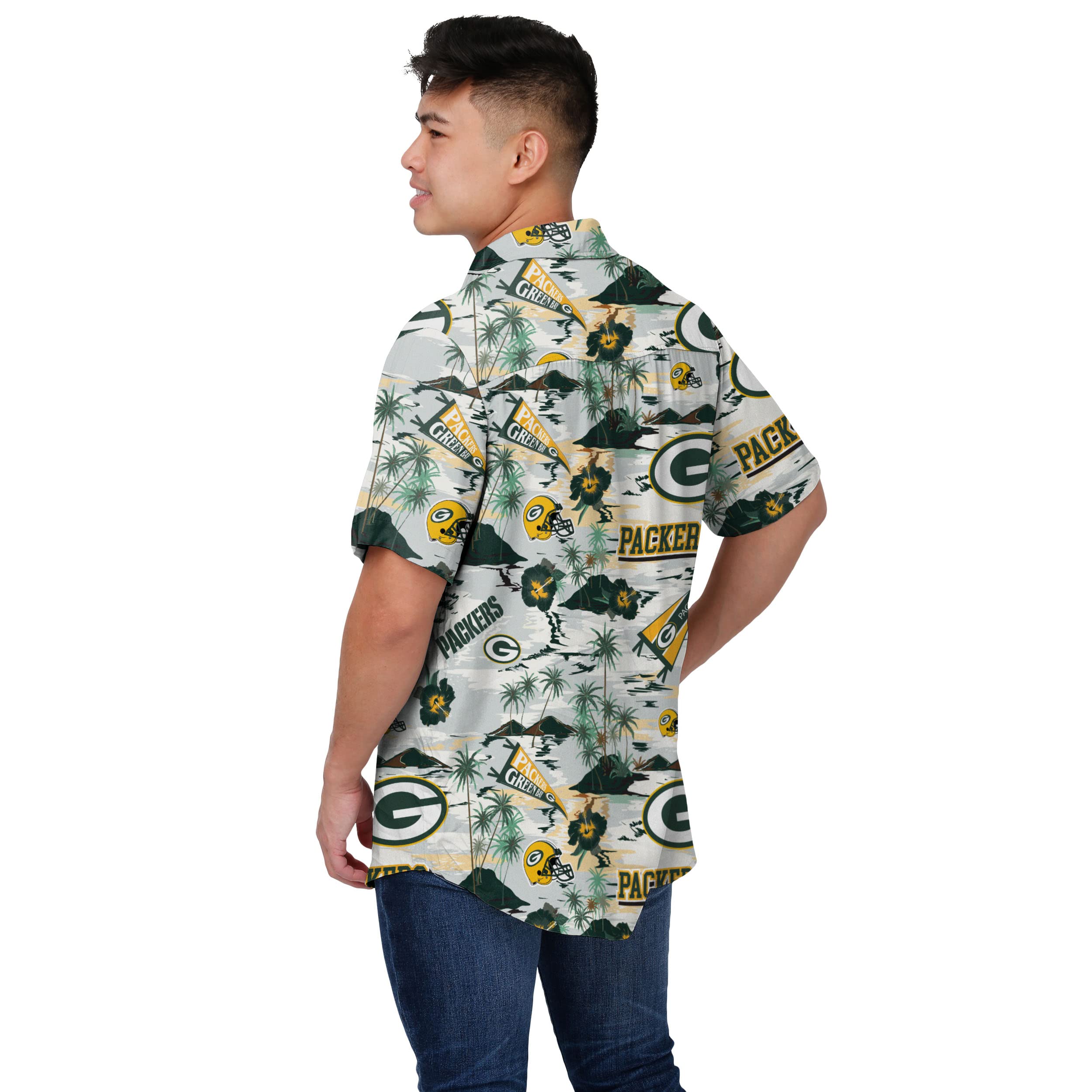 Green Bay Packers Hawaiian Shirt by FOCO