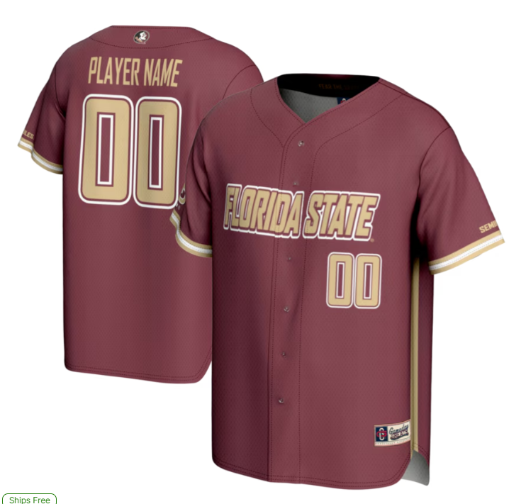 FSU Custom Youth Baseball Jersey