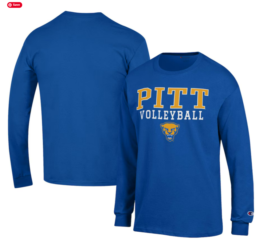 Pitt Long Sleeve Volleyball T-Shirt