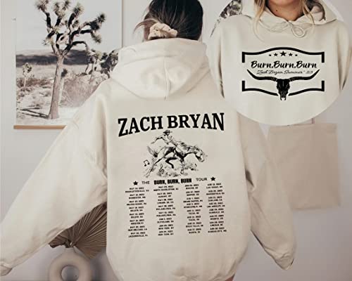 Zach Bryan Concert Tour T-Shirt for 2023 Burn Burn Burn