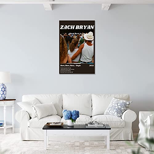 Zach Bryan Poster Burn, Burn, Burn Tour Poster