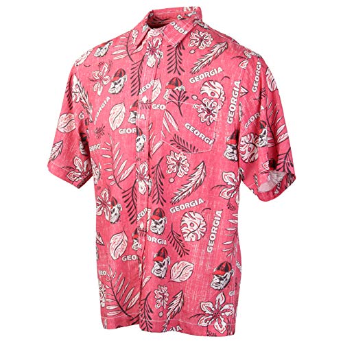 Georgia Bulldogs Hawaiian Shirt With UGA Logos from Wes and Willy