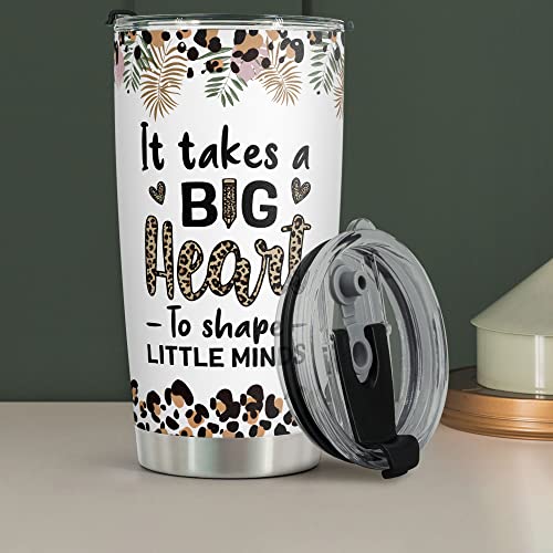 It Takes a Big Heart To Teach Little Minds Teacher Tumbler Mug