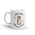 Just a Girl Who Loves Yorkies White glossy mug