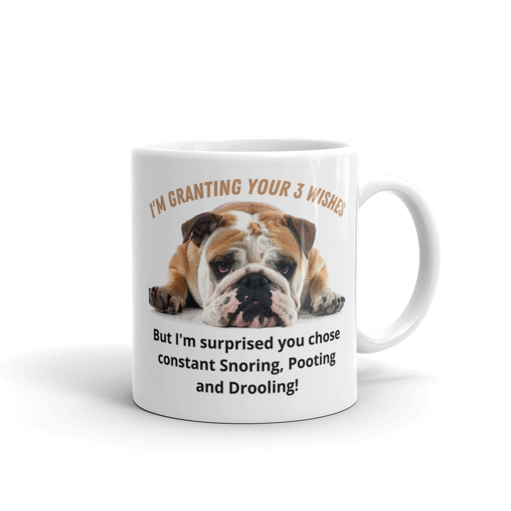 English Bulldog Mug - Granting Your Three Wishes